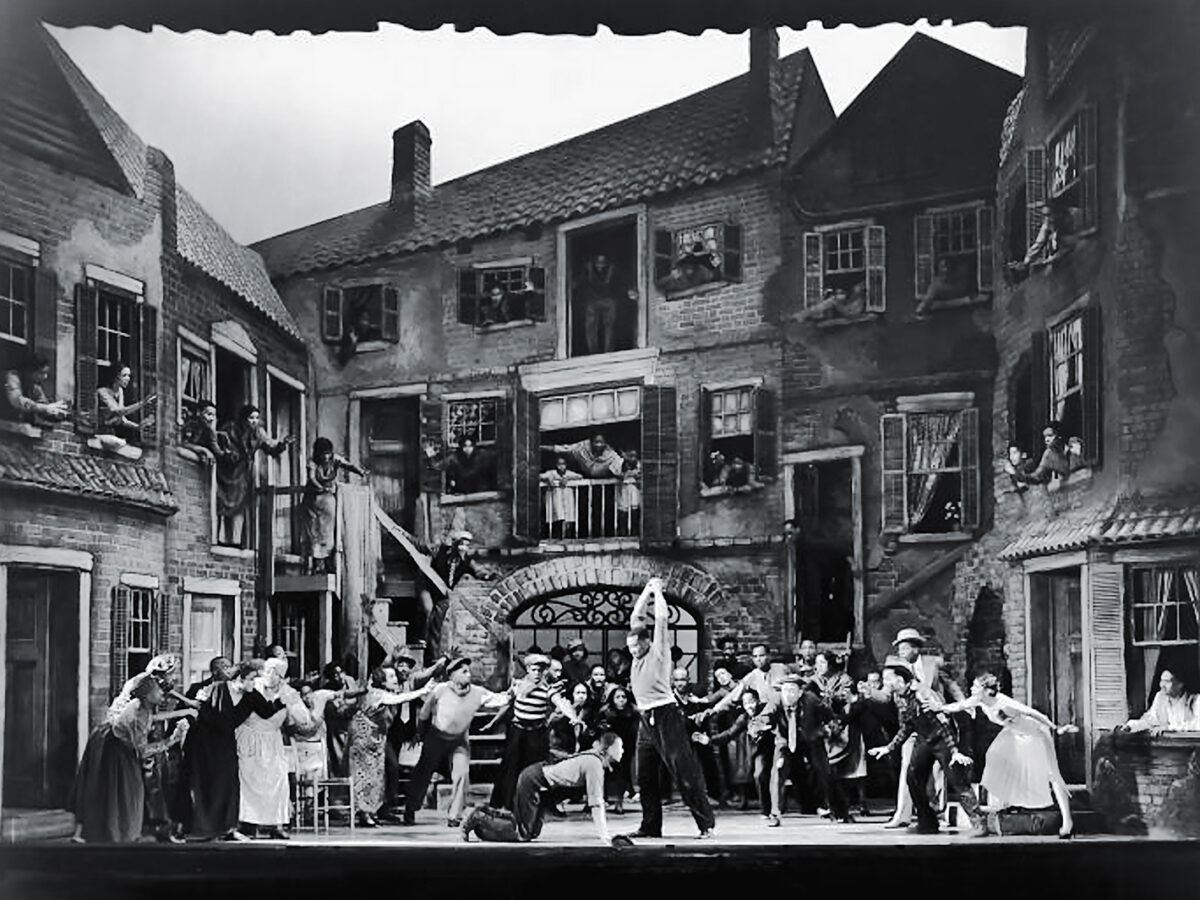 Photo of the 1935 Broadway production, opera Porgy and Bess.