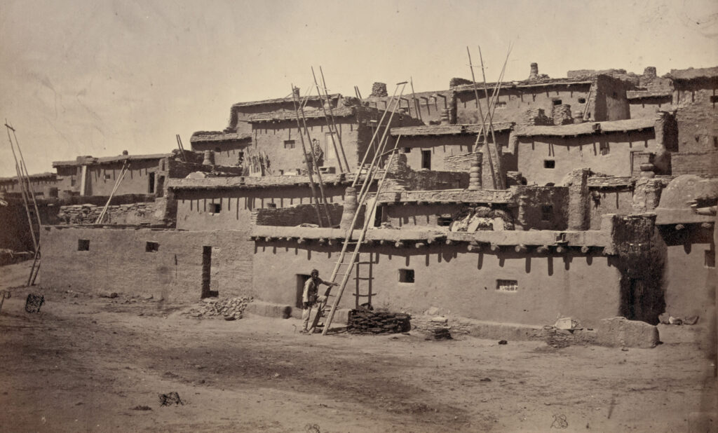 Adobe dwelling of Pueblo Indians