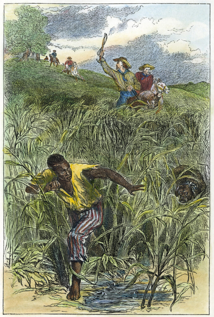 Slave catchers hunting runaway
