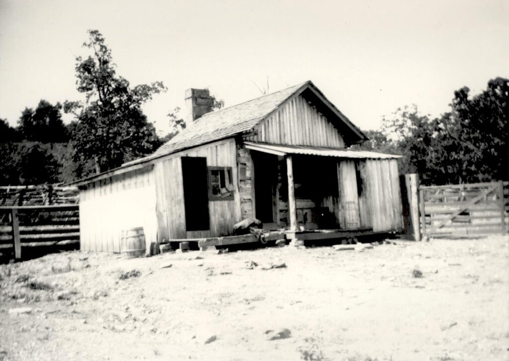Slave shack in Indian Territory