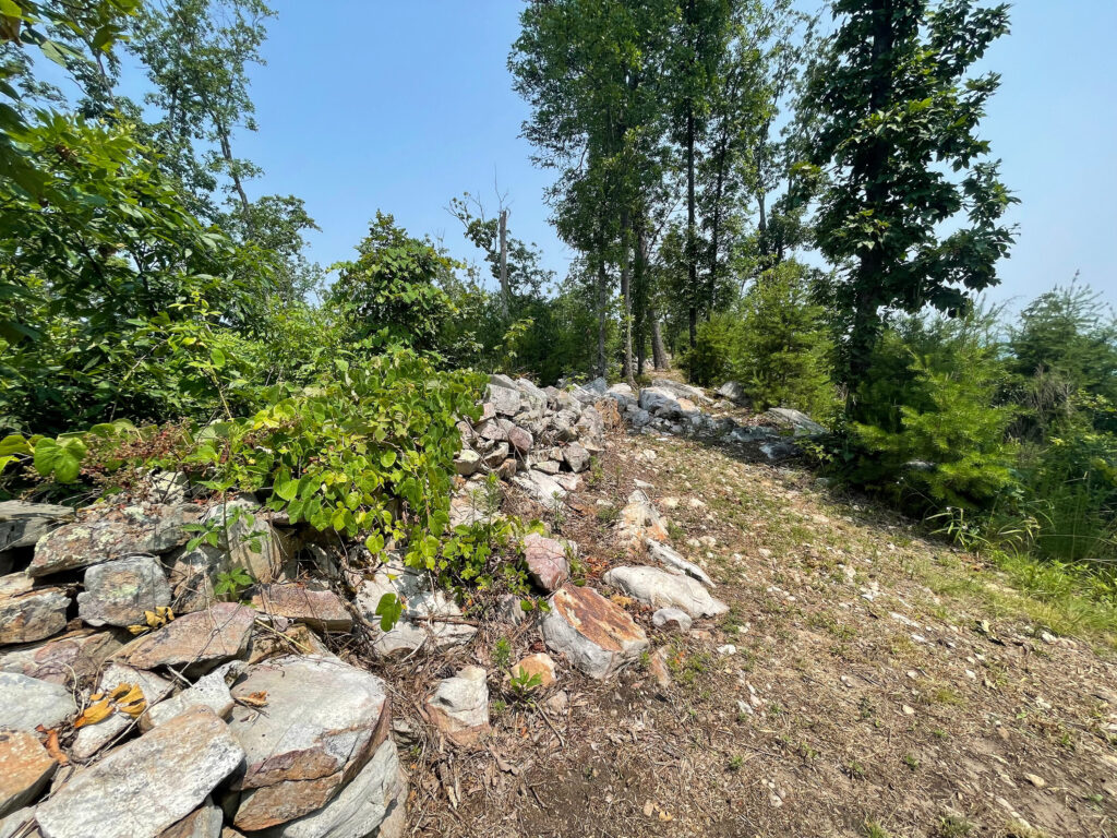 Confederate stone works on Rocky Face Ridge