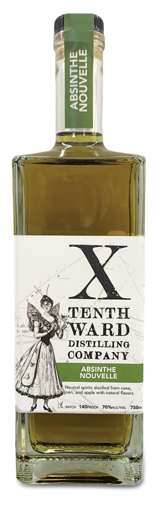 Photo of a Tenth Ward Distilling Company's bottle of absinthe.