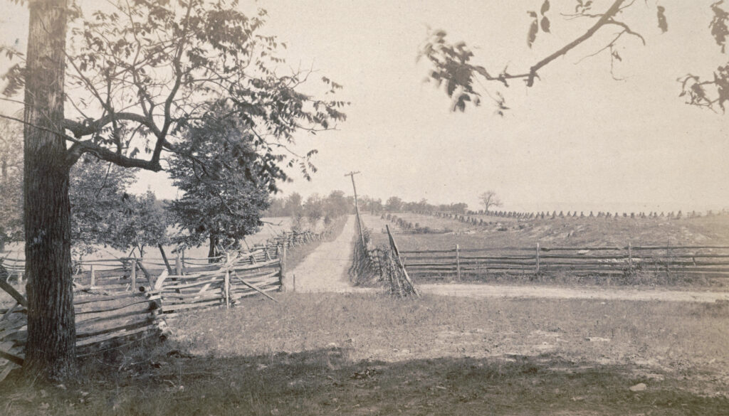 Antietam battlefield near the Dunker Church