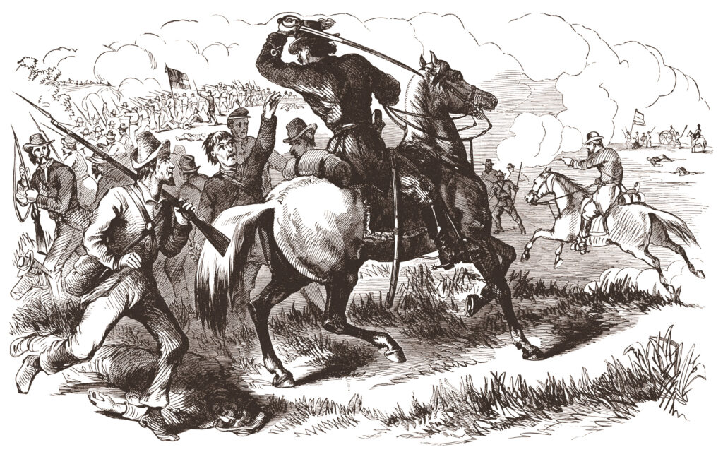 Confederate stragglers at Sharpsburg