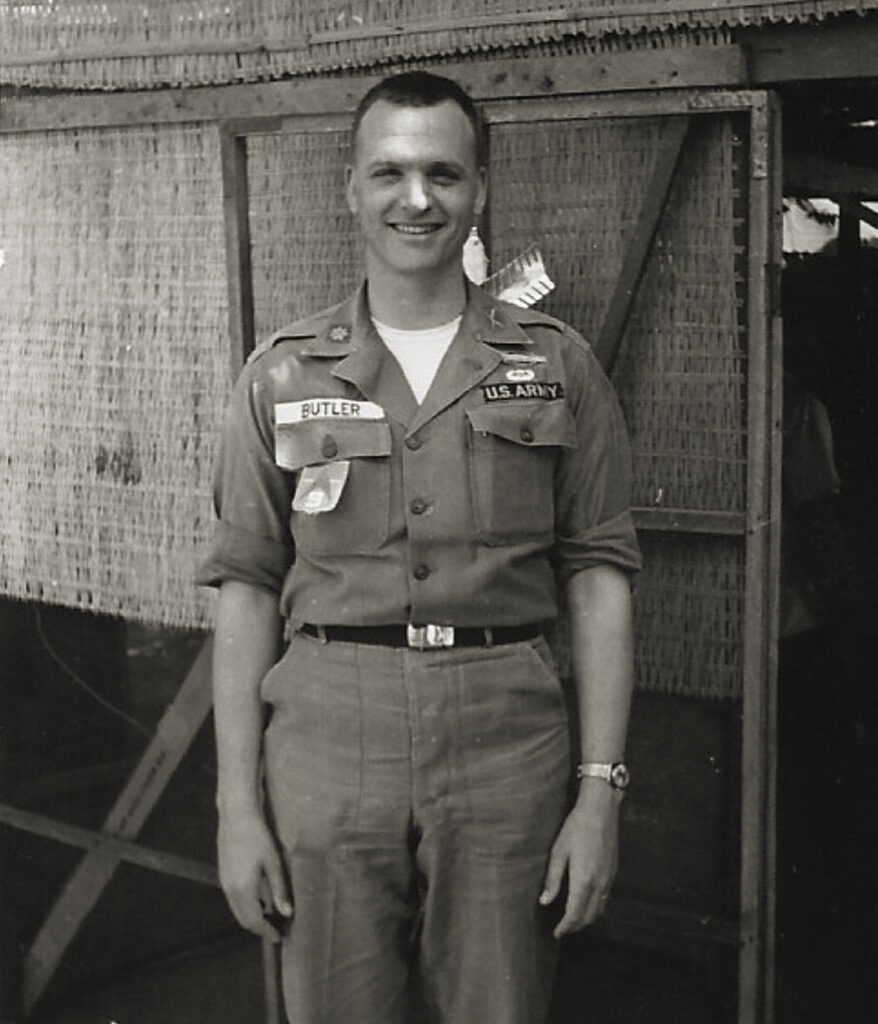 Butler, shown here as a major in 1963 during his time as an adviser to the 9th ARVN Division in the Mekong Delta, was always willing to lend his experience to junior officers and gained a reputation for being a good mentor.
