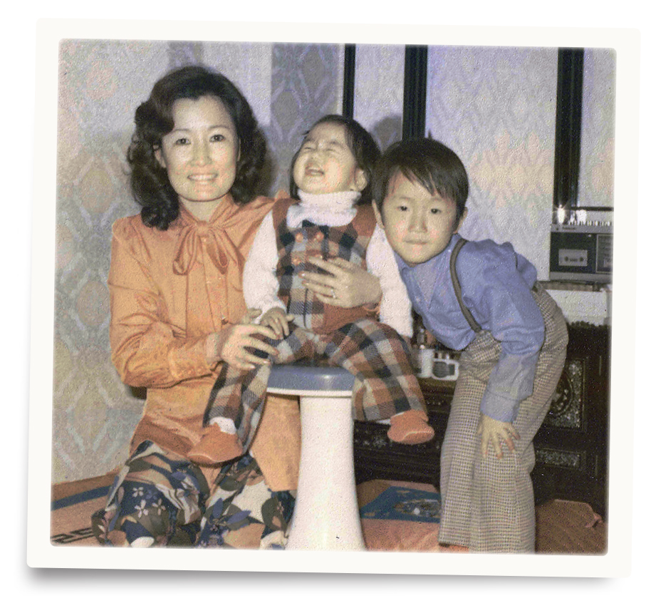Photo of Col. Han’s wife, daughter, and son are shown in a photo taken circa 1974. Han’s daughter—born in 1973, halfway through his Vietnam deployment—could well be wearing baby clothes that Han bought for his family at Clark Field.