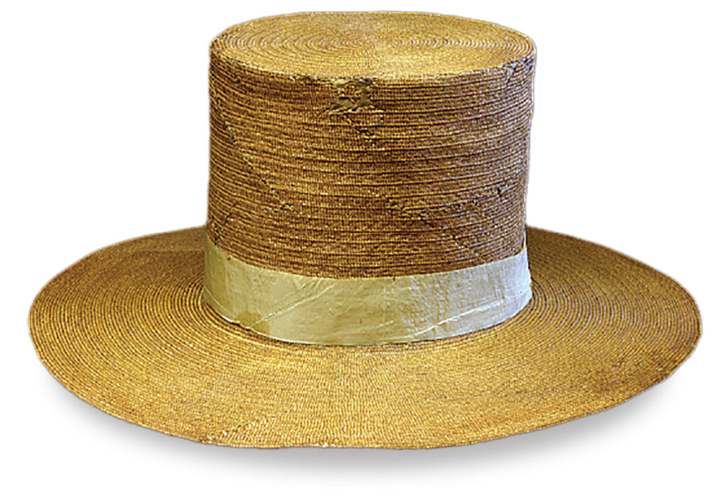 Photo of Henry Clay's straw hat.