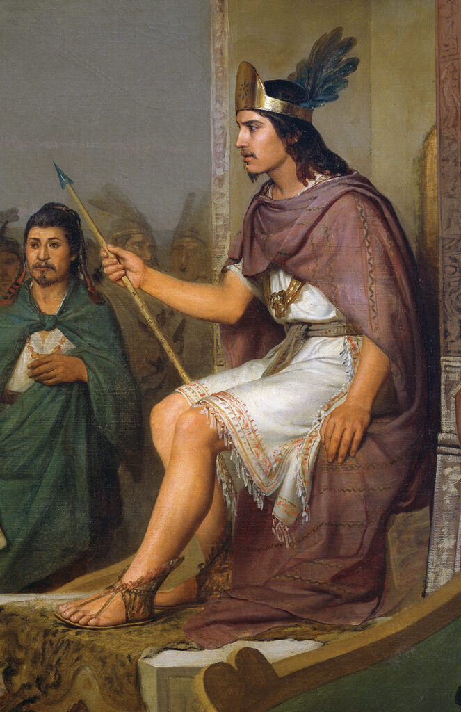Painting of Montezuma II.