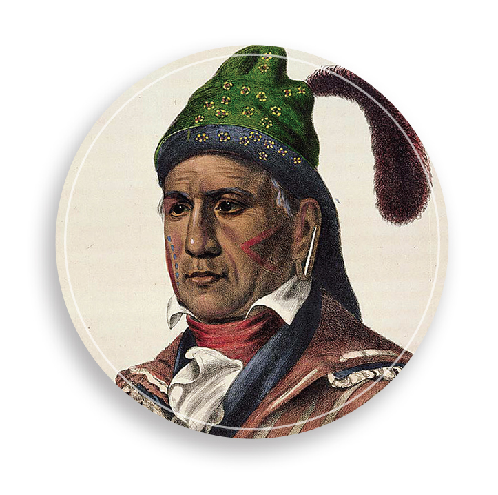 Painting of a Red Sticks Chief.