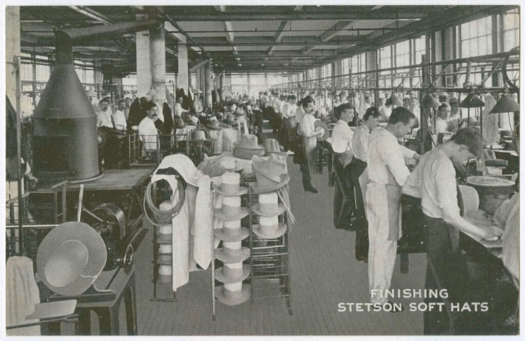 Stetson factory postcard