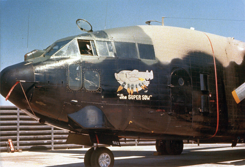 Photo of the Super Sow was an AC-119K Stinger of the 14th Special Operations Wing—hence the “SOW” moniker.