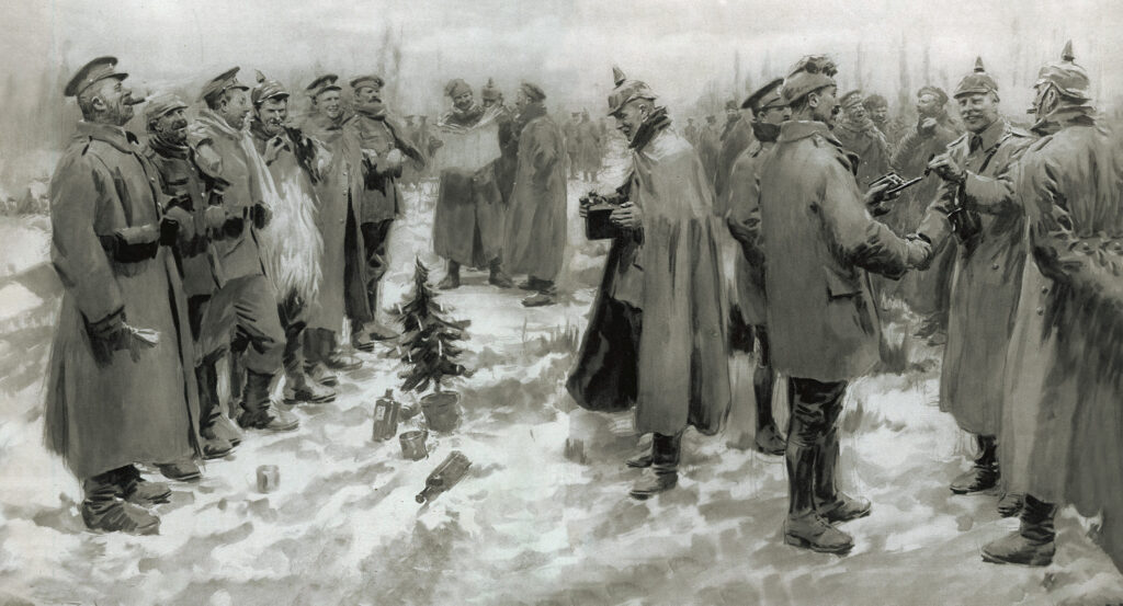 christmas-truce-world-war-one-painting