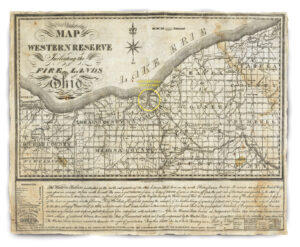 Photo of Western Reserve map.