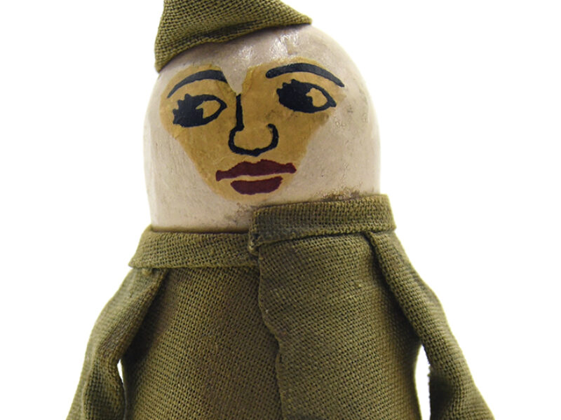 Photo of a “walkies” doll toy.