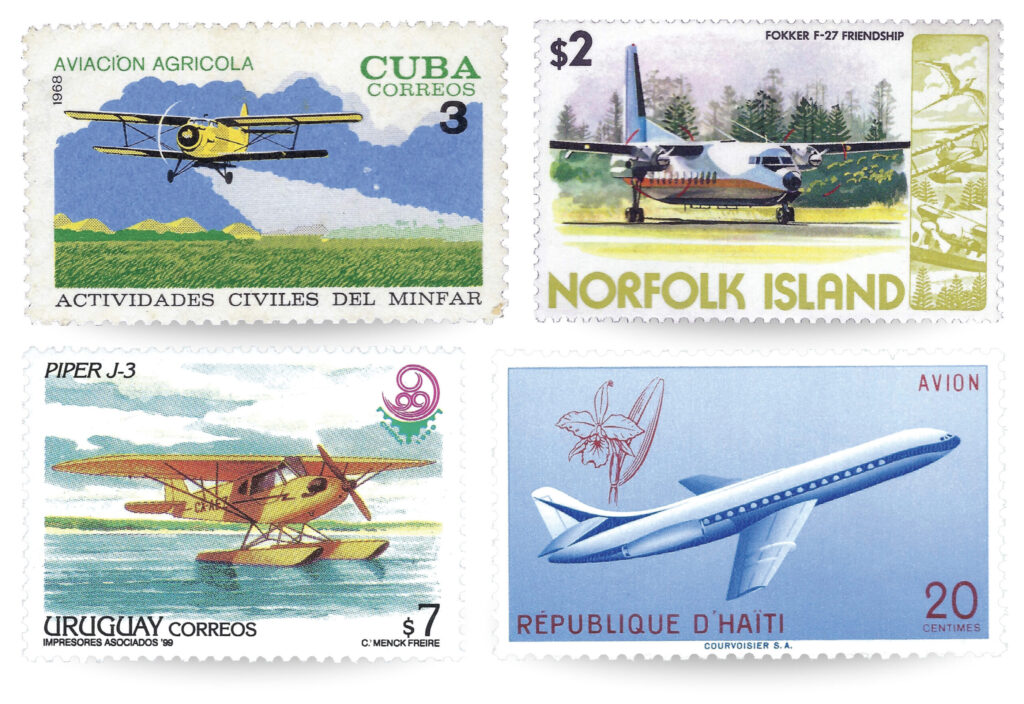 aviation-stamps-cuba-modern