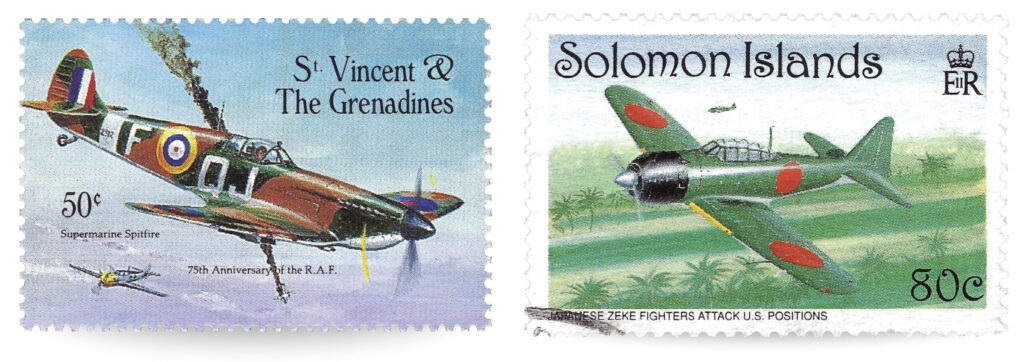 aviation-stamps-ww2-spitfire