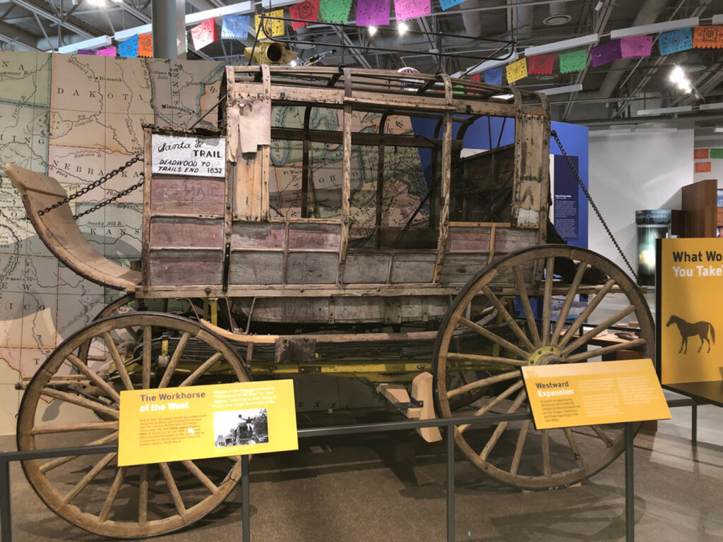 Mail coach on display