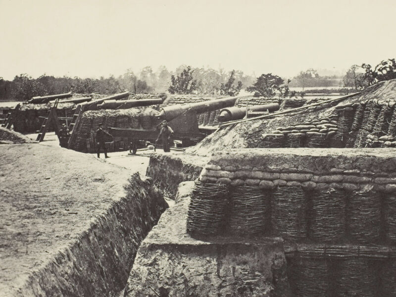 Union fortifications at Yorktown