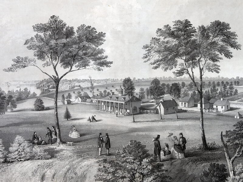 Lithograph of Mount Vernon 1861.