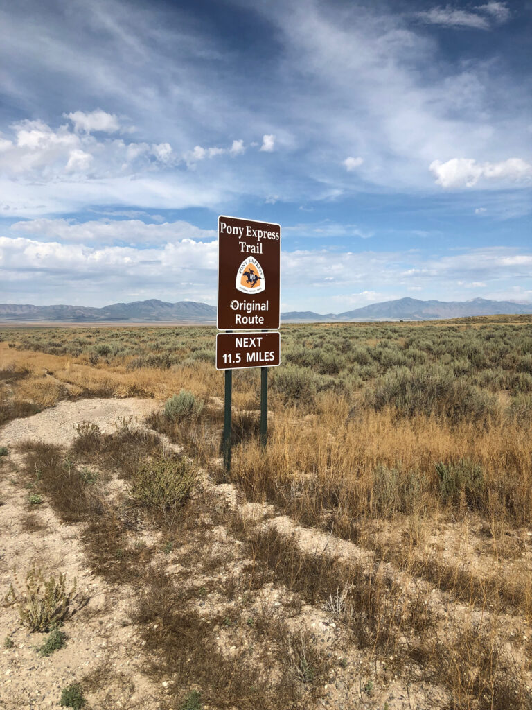 Pony Express Trail sign