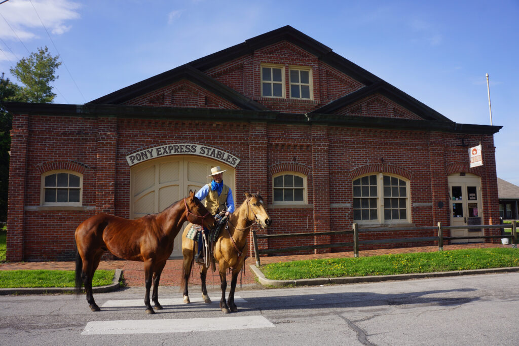Pony Express stables, St. Joseph, Mo.