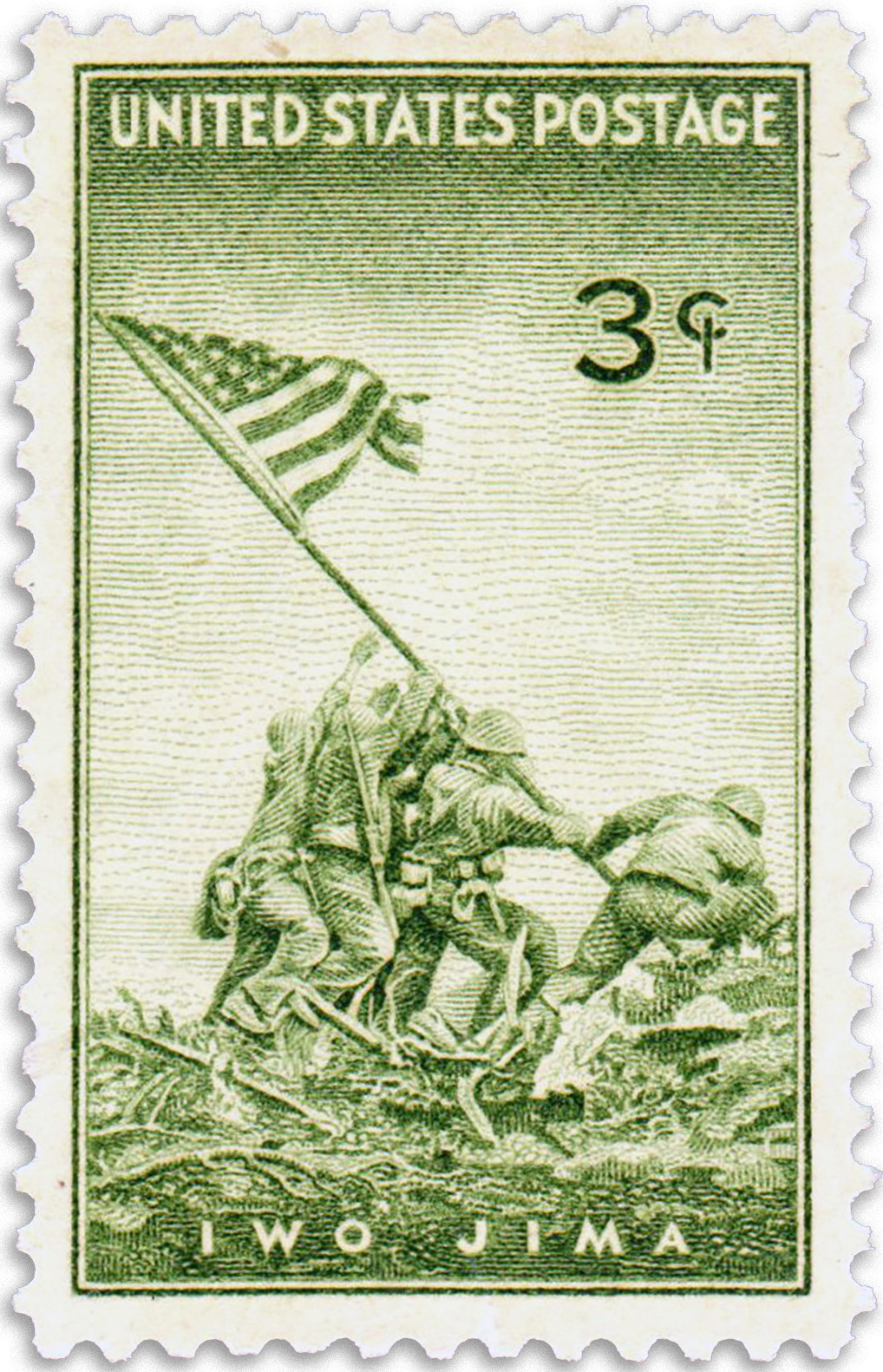 iwo-jima-commerative-postage-stamp