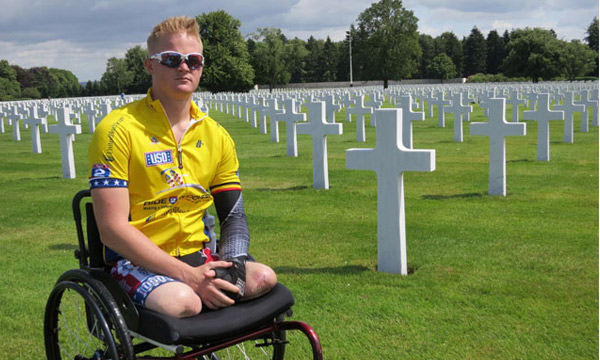 Afghanistan vet Justin Gaertner, Henri-Chapelle American Cemetery, Belgium