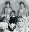 Henriette Odeide Mouton (upper right) with siblings, prewar. Photo courtesy of Jim Bradshaw