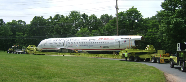 US Airways Flight 1549 at last arrives in Charlotte, N.C. (Shawn Dorsch, Carolinas Aviation Museum)