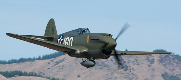 Avspec's P-40C restoration, with functioning drop tanks, bears the markings of 2nd Lt. George Welch's Pearl Harbor defender. (Dave McDonald)