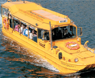Take the Yellow Duckmarine for an amphibious tour of the Mersey and the famed Liverpool  waterfront