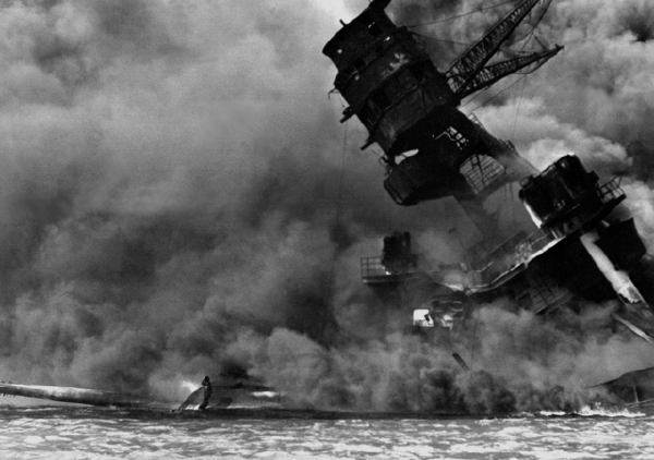 The attack on Pearl Harbor brought the United States into the Pacific War; but Hitler's declaration of war placed American war production behind Britain and Russia.