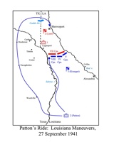 Patton's end-run in the Louisiana Maneuvers. Click for larger image.