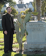 Boessenecker visits the grave of California bandido Tiburcio Vásquez.