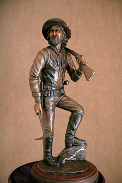 Sculptor Tim Trask's latest bronze pays homage to Tombstone founder Ed Schieffelin. (Image courtesy Tim Trask)