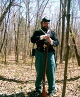 Neal West portraying a Union volunteer. Click to enlarge.