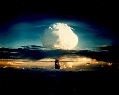 The United States conducted scores of tests of nuclear weapons in the Pacific between 1946 and 1963. (Department of Energy)