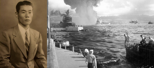 Armed with intelligence supplied by spy Takeo Yoshikawa (left), Japanese pilots decimated the American fleet at Pearl Harbor in 1941. (Left: Library of Congress; Right: U.S. Navy/National Archives)