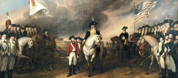 Gold and silver from Havana allowed American troops to trap Lord Cornwallis and his army, shown here surrendering at Yorktown after a 21-day siege. (John Trumbull/Architect of The Capitol)
