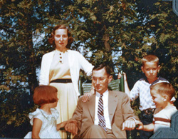 Super spy William Colby kept his family (here, in the mid-1950s) at a great distance psychologically. His wife, Barbara, learned from friends that he had joined the CIA. (Courtesy First Run Features)