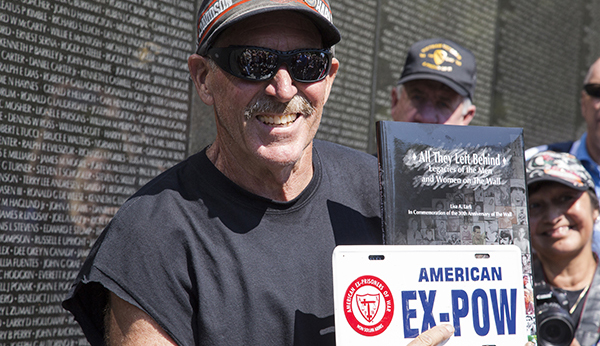 Mike Bowen ended his run at The Wall on POW/MIA Recognition Day. (Photos by Jennifer E. Berry)