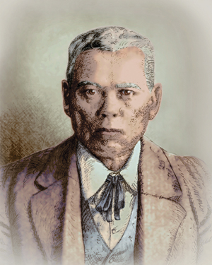 Among black deputy U.S. marshals who served in rugged Indian Territory, Grant Johnson was probably second only to Bass Reeves when it came to getting his man. [Illustration by Gregory Proch]