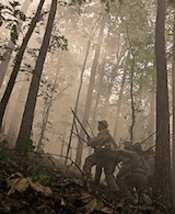 Confederates advance up Snodgrass Hill during the Battle of Chickamauga. Photo by Justin Koehler