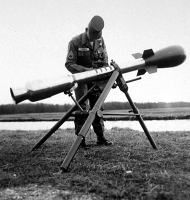 The M28 Davy Crockett, a 1960s portable weapons system, could launch conventional weapons—or a 51-pound atomic warhead. (U.S. Army)